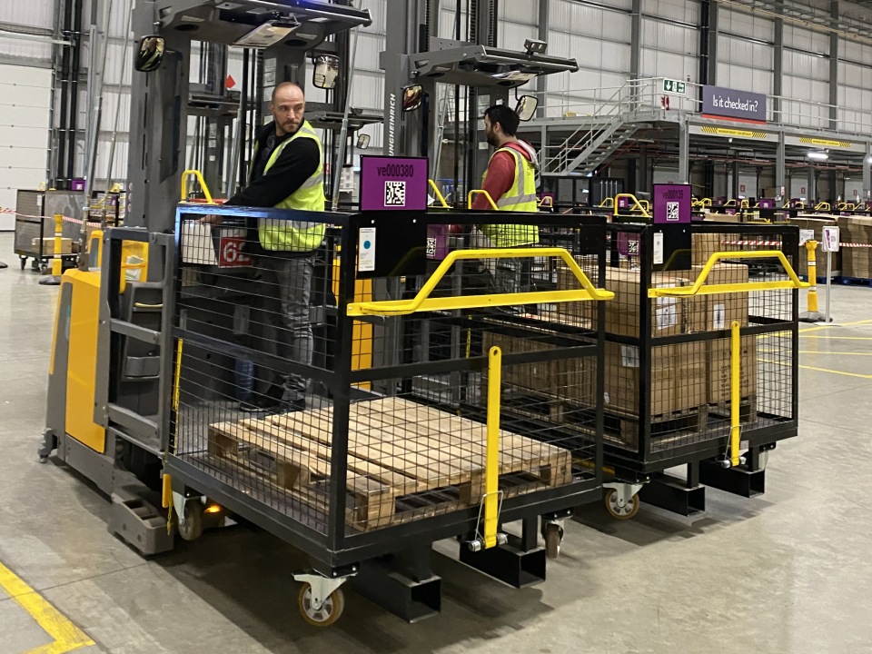 Custom picking cages designed to fit onto fork lift trucks