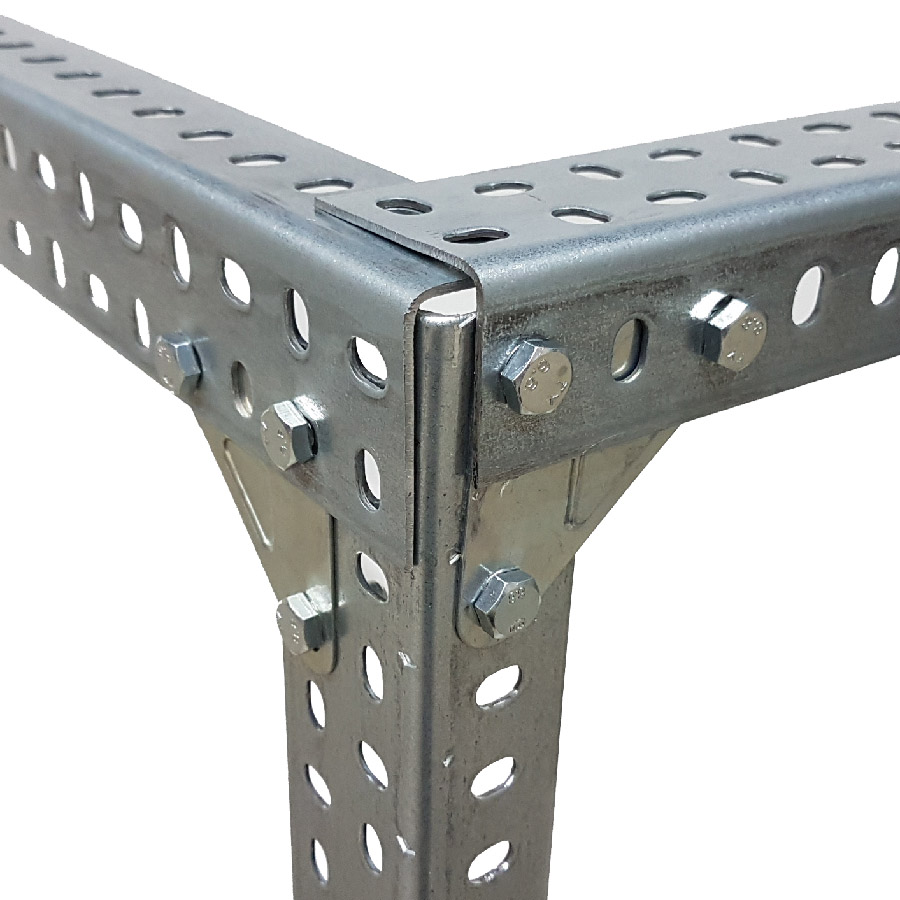 Slotted Angle, Galvanised Construction Angle